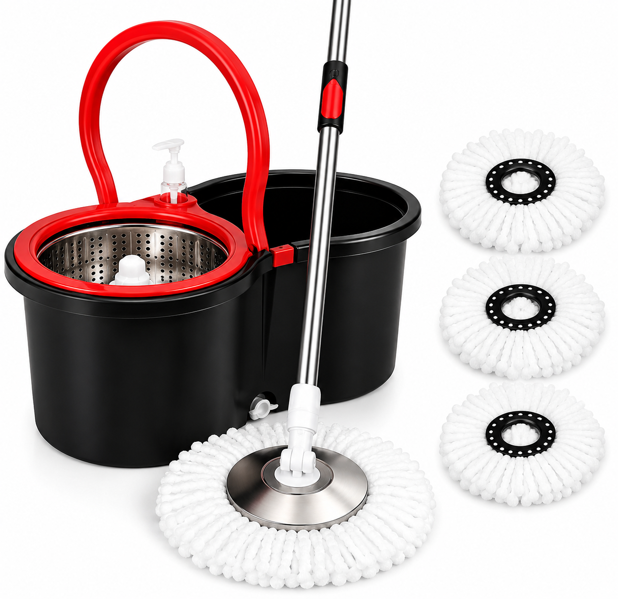 Mopa Giratoria con Balde — Set Completo